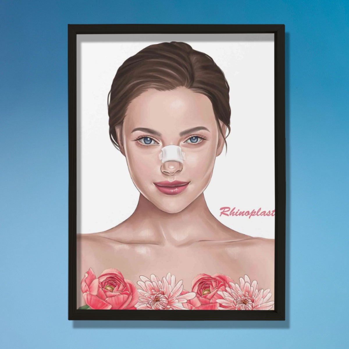 Rinoplasti, Rekonstrüktif Cerrahi, Plastik ve Estetik Cerrahı, Doktor Odası Duvar Tablosu
