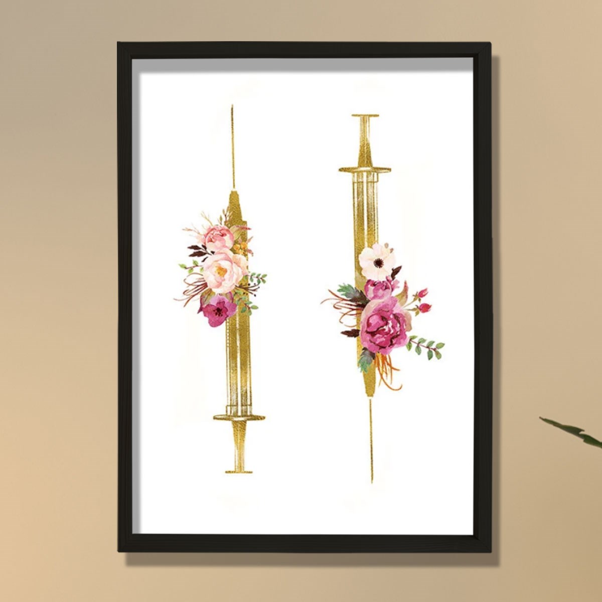 Şırınga Baskı, Tıbbi Sanat, Hemşire Enjektör Ofis Dekoru