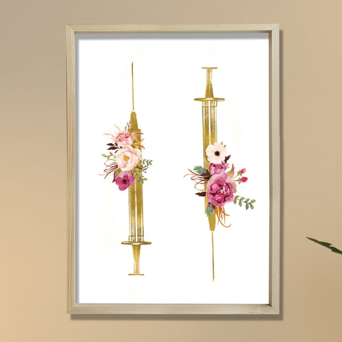 Şırınga Baskı, Tıbbi Sanat, Hemşire Enjektör Ofis Dekoru