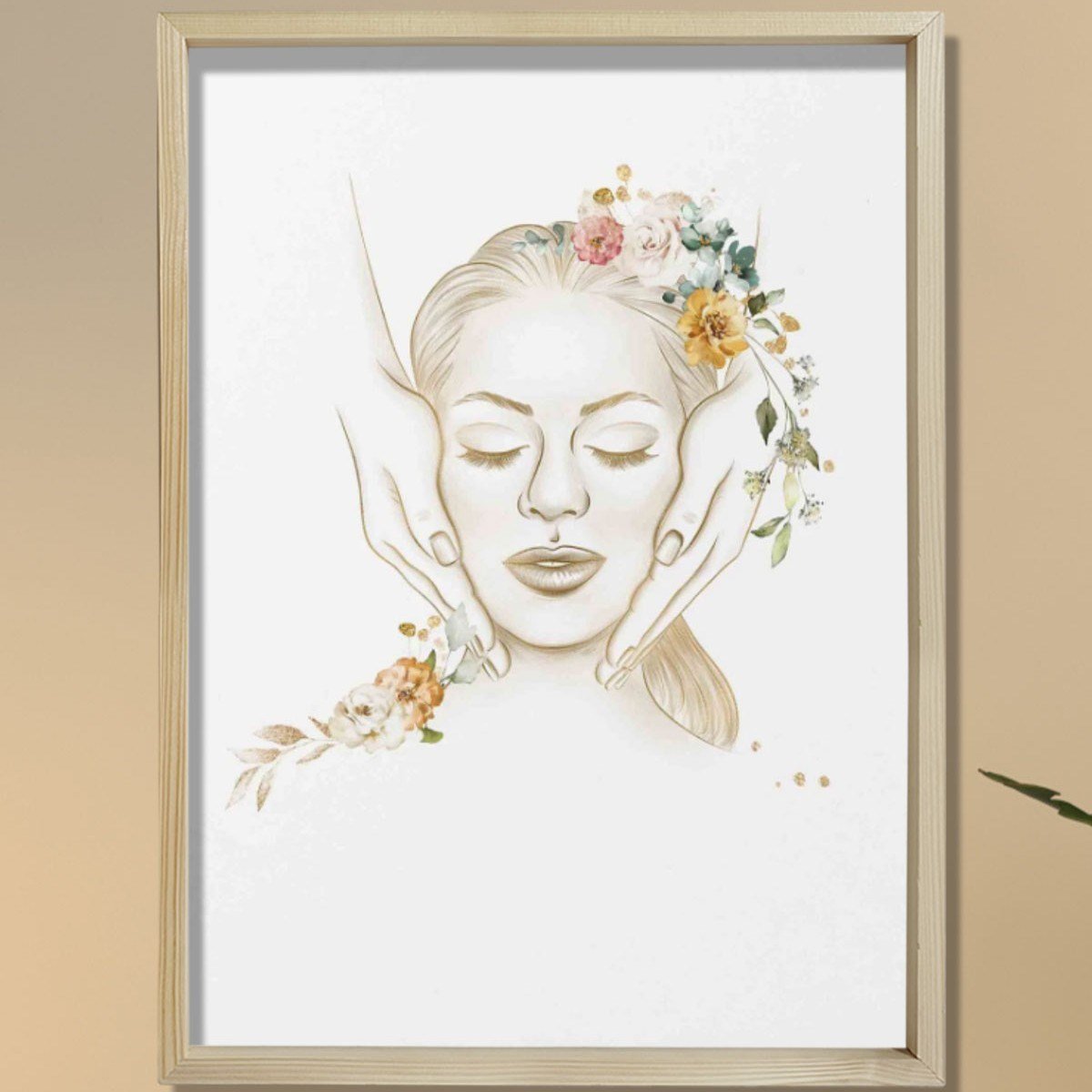 Yüz Bakımı, Estetisyen Duvar Sanatı, Plastik ve Estetik Cerrahı, Doktor Odası Duvar Tablosu