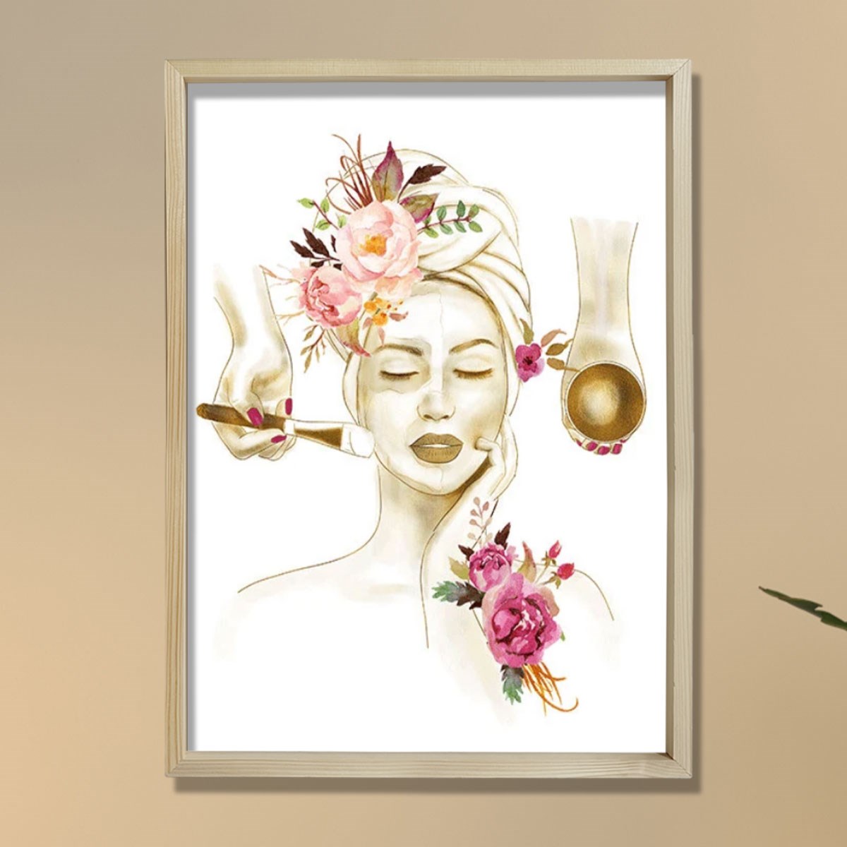 Yüz Bakımı Posteri, Yüz Bakımları Sanatı Güzellik Salonu Dekoru