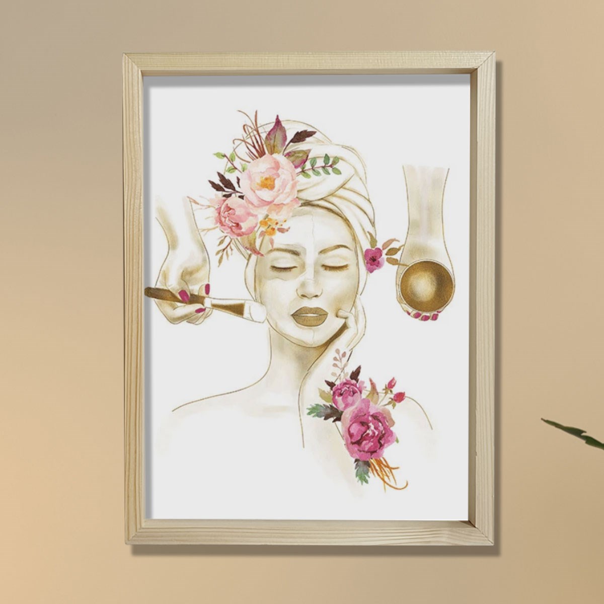 Yüz Bakımı Posteri, Yüz Bakımları Sanatı Güzellik Salonu Dekoru