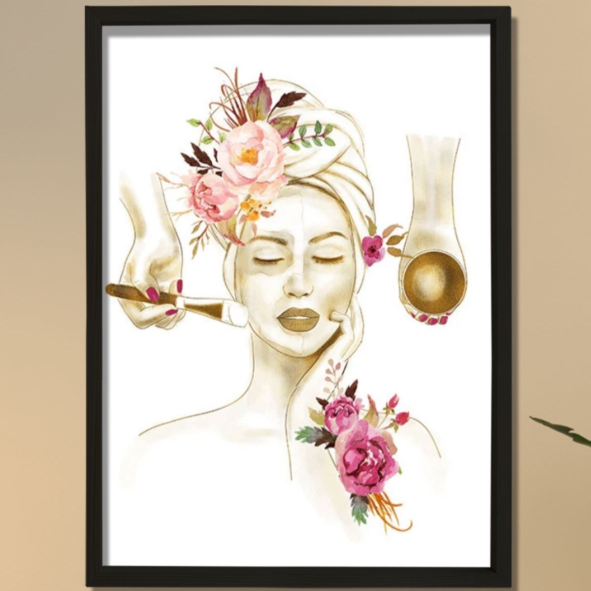 Yüz Bakımı Posteri, Yüz Bakımları Sanatı Güzellik Salonu Dekoru