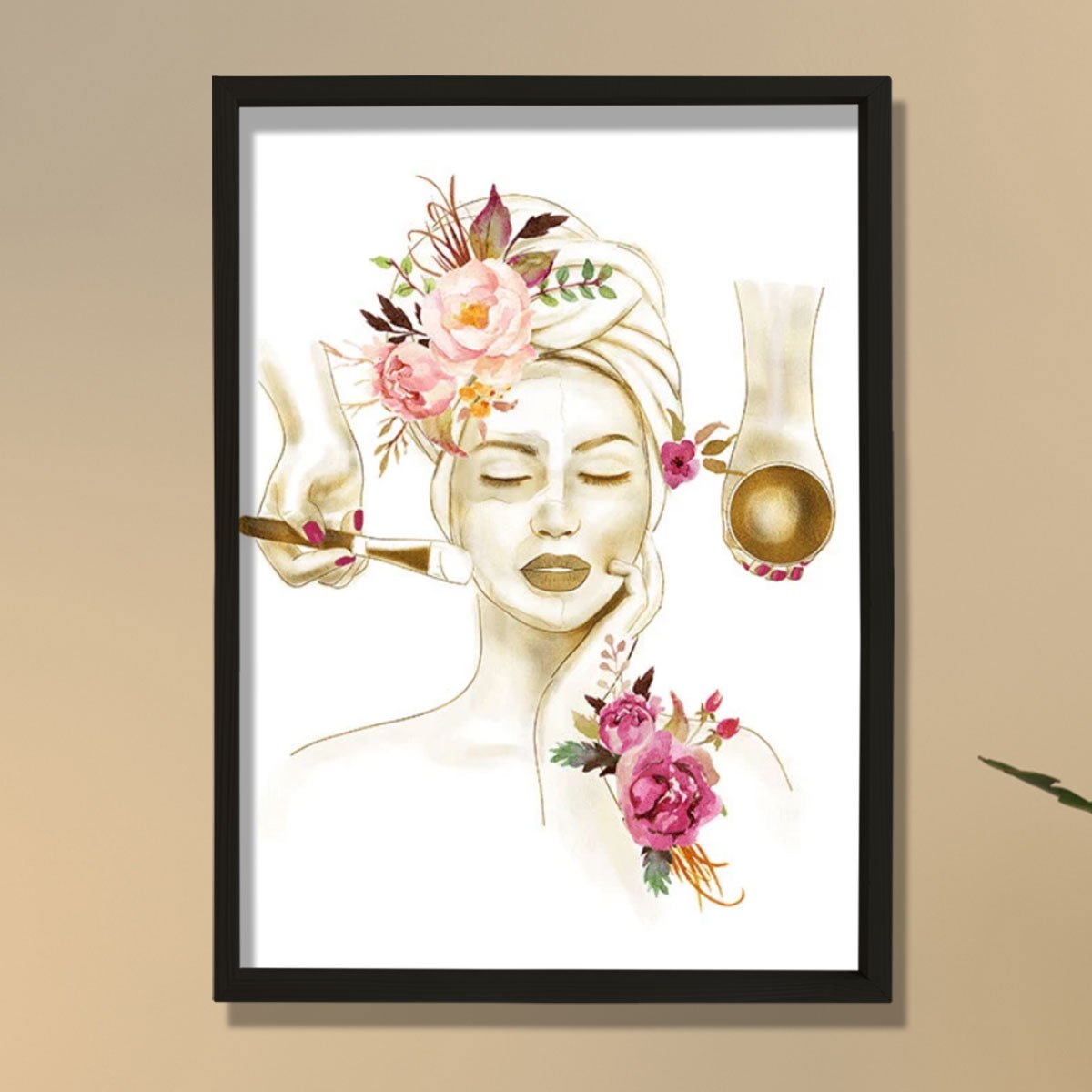 Yüz Bakımı Posteri, Yüz Bakımları Sanatı Güzellik Salonu Dekoru