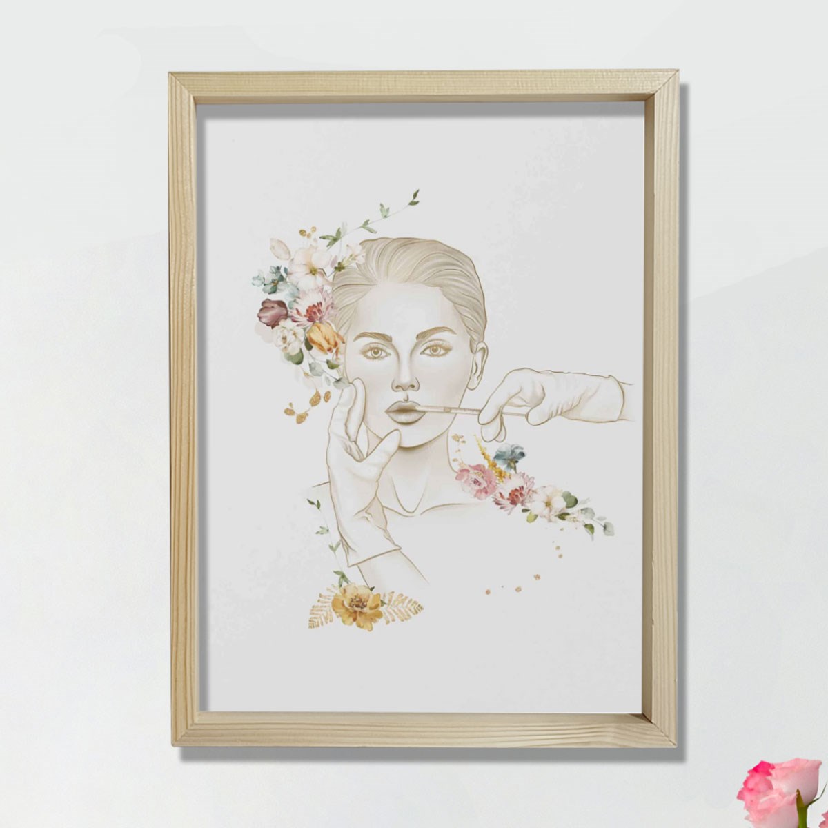 Yüz Dolgu Tedavi Baskısı, Botox Enjeksiyonu, Plastik ve Estetik Cerrahı, Doktor Odası Duvar Tablosu