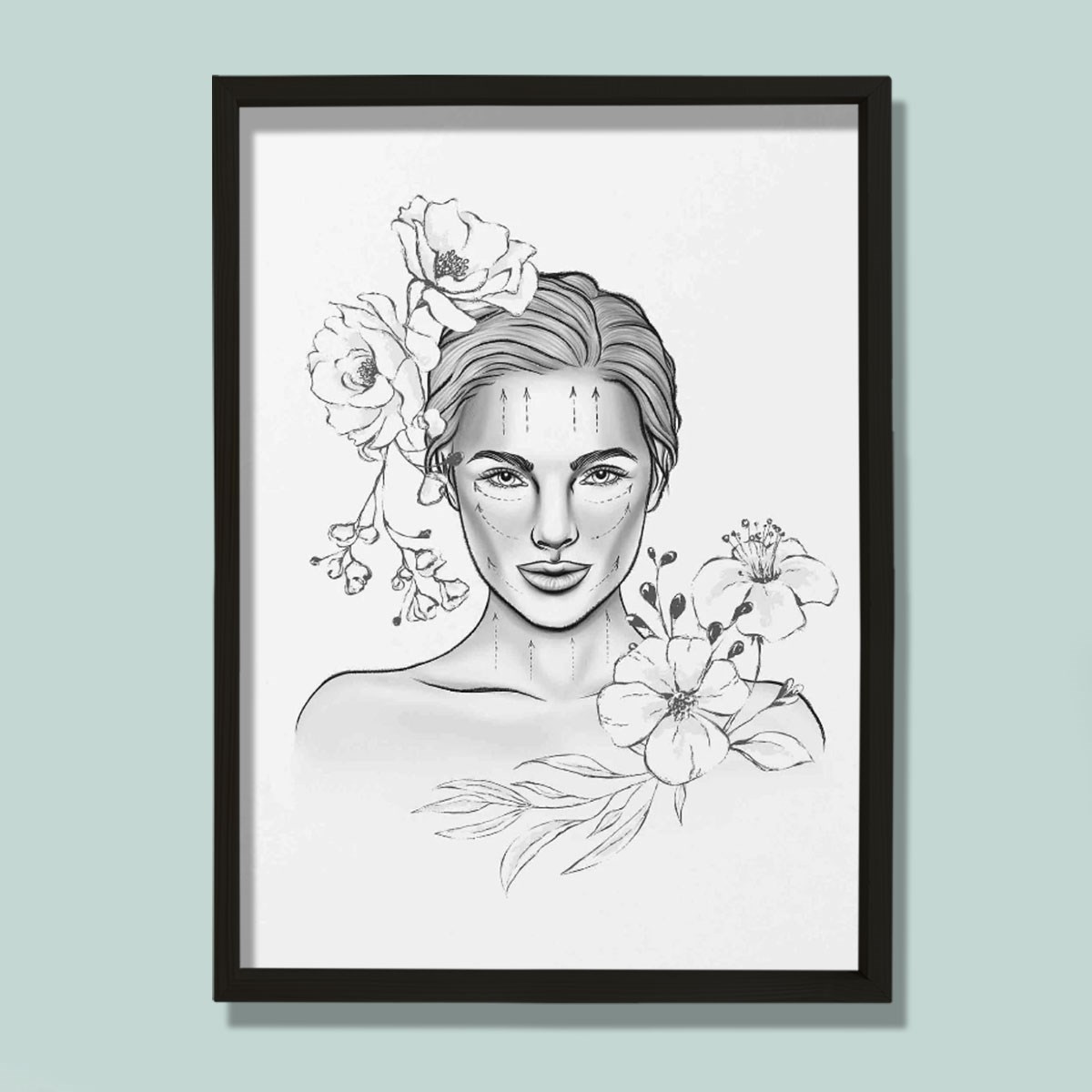 Yüz Germe, Rekonstrüktif Cerrahi, Estetik Cerrahi Sanatı, Doktor Odası Duvar Tablosu