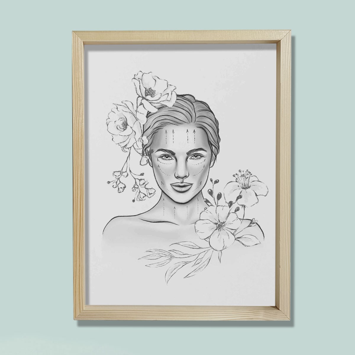 Yüz Germe, Rekonstrüktif Cerrahi, Estetik Cerrahi Sanatı, Doktor Odası Duvar Tablosu