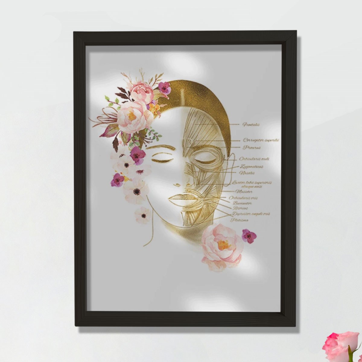 Yüz Kasları Sanatsal Baskı, Botoks Sanatı, Plastik Cerrahi Sanatı, Estetisyen Ofis Dekoru