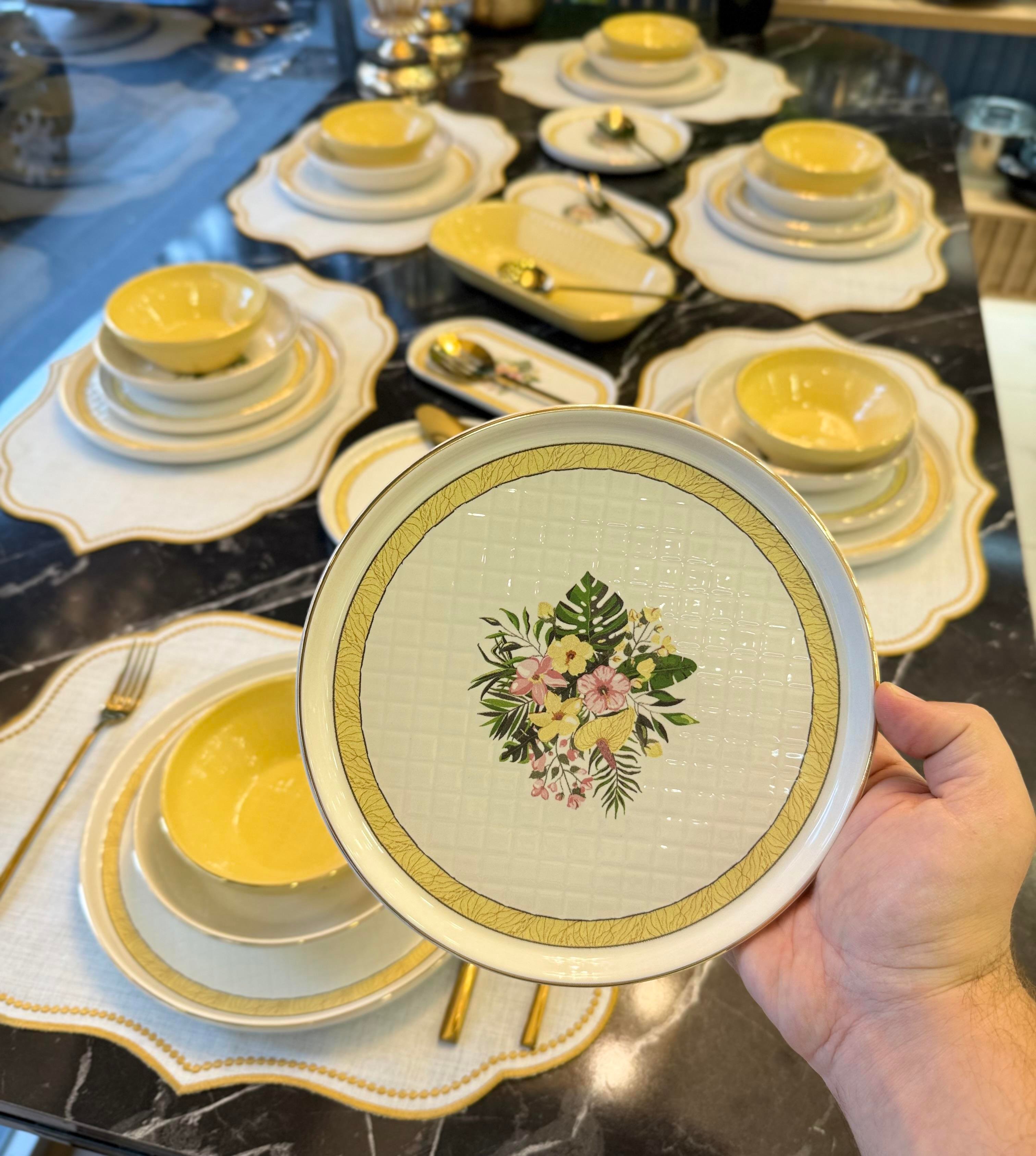 27 Parça Modern Hermina Yemek Takımı