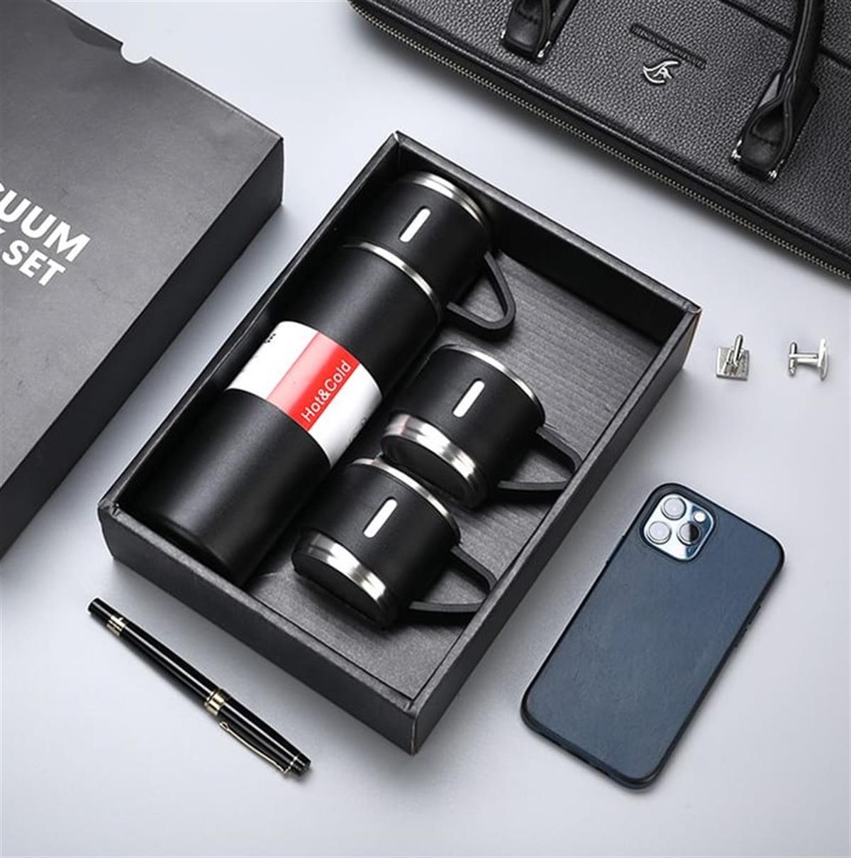 ÇELİK TERMOS SET 500 ML