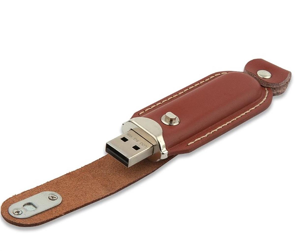 KAHVE DERİ FLAŞ BELLEK 16GB