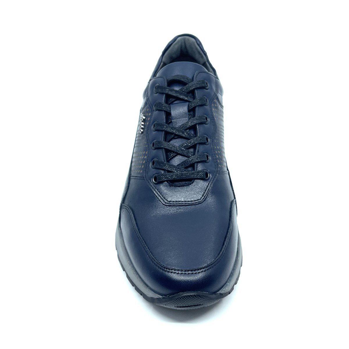 Fosco Hakiki Deri Lacivert Sneaker Erkek Ayakkabı 2721 305