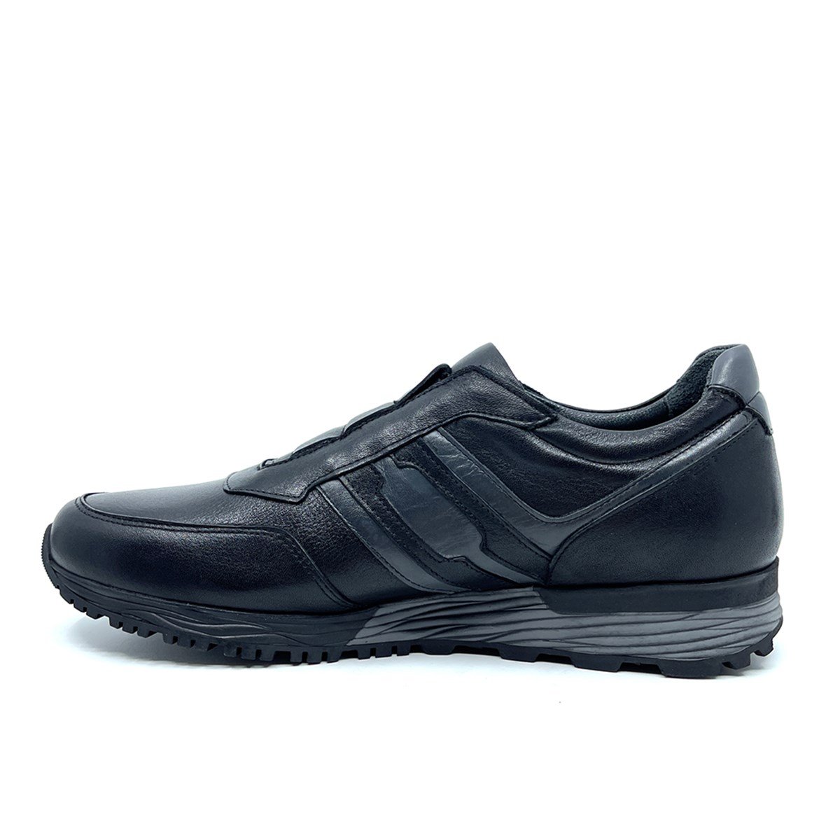 Fosco Hakiki Deri Siyah Sneaker Erkek Ayakkabı 2544 306 313 