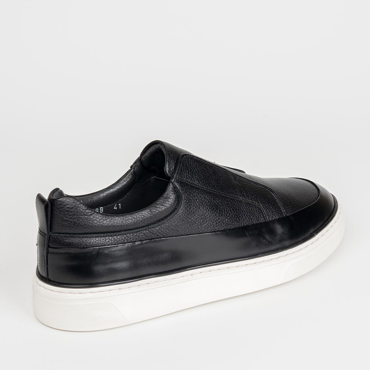 Fosco Hakiki Deri Sneaker Erkek Ayakkabı Siyah 3288 300 903