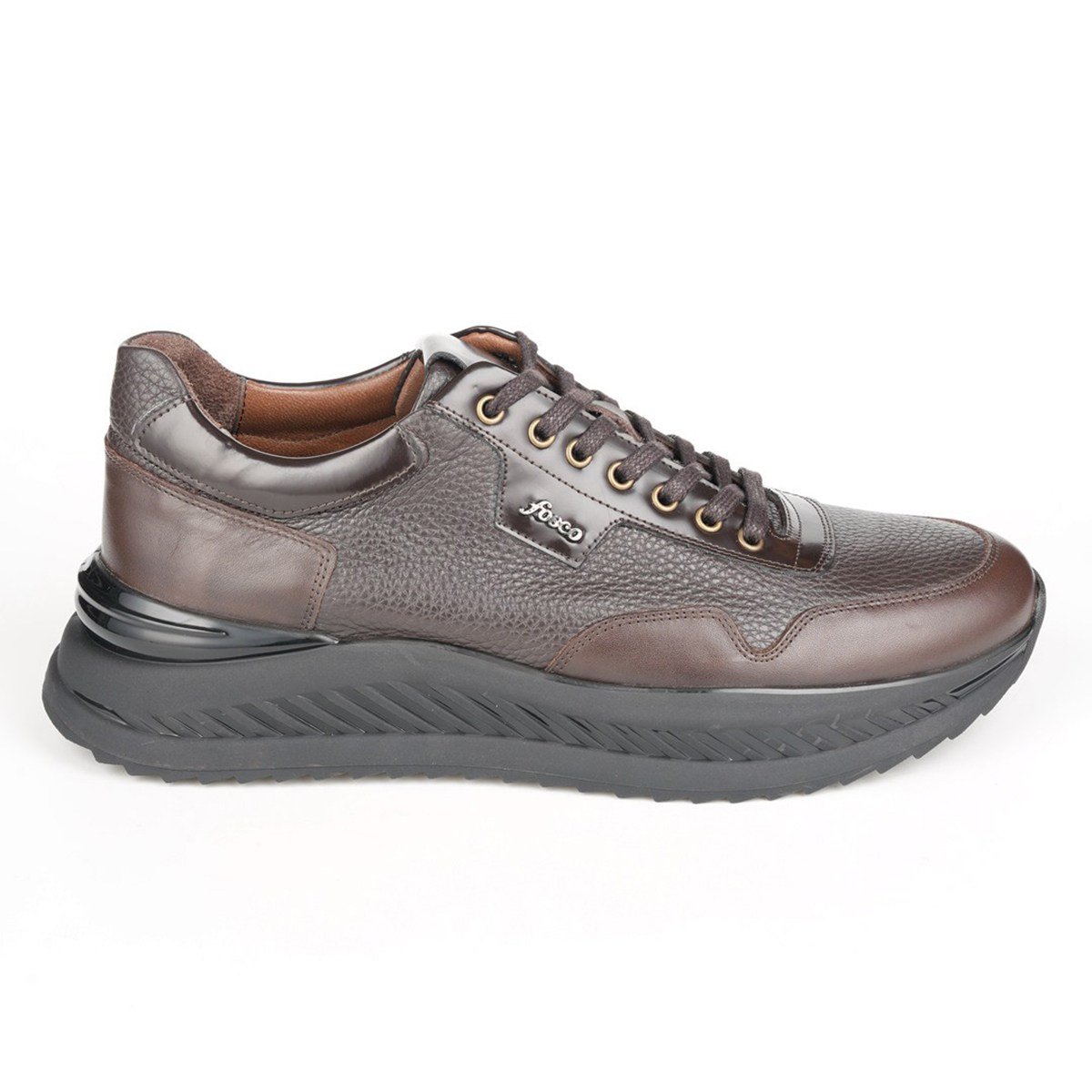 Fosco Hakiki Deri Sneaker Erkek Ayakkabı Kahverengi 3319 42 553 962