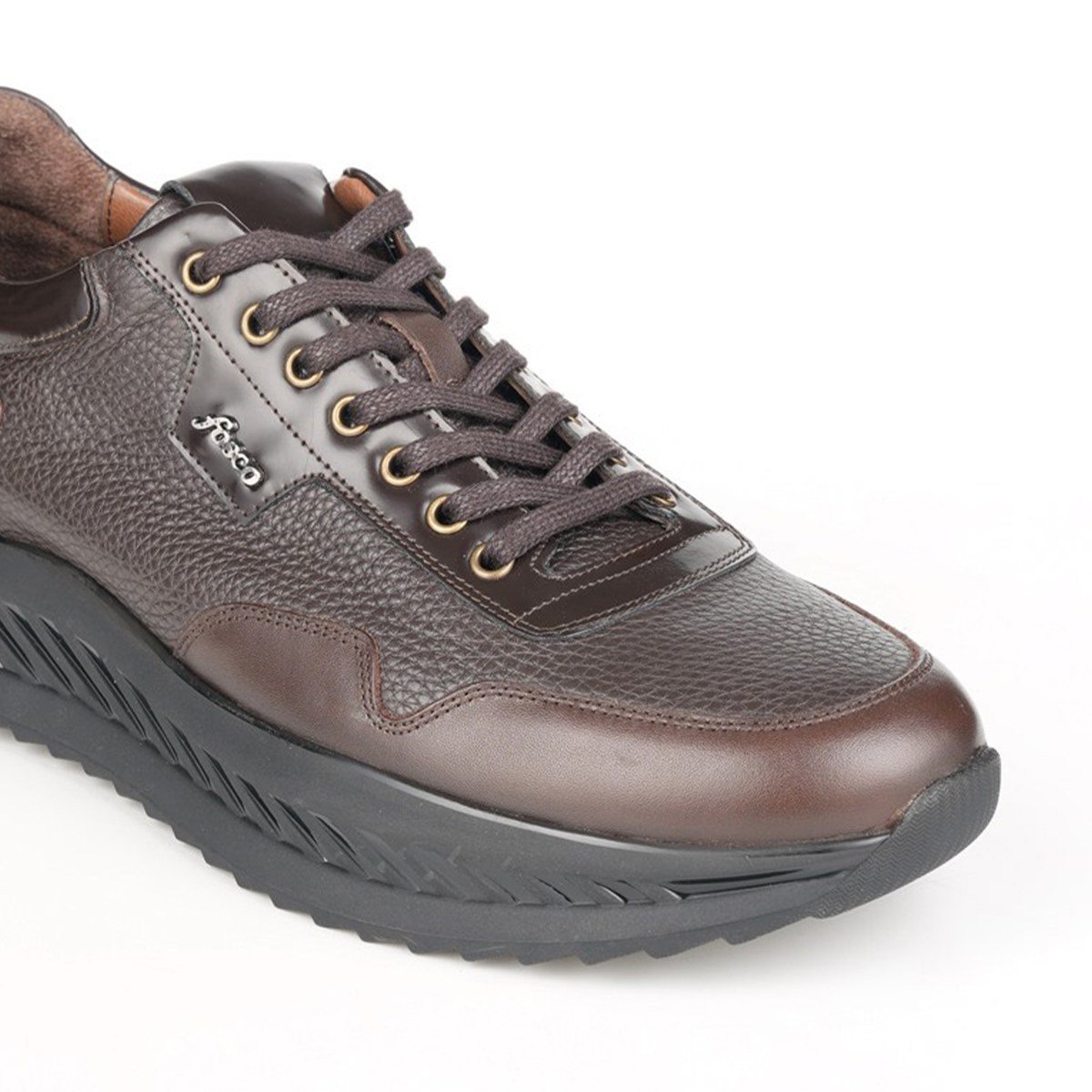 Fosco Hakiki Deri Sneaker Erkek Ayakkabı Kahverengi 3319 42 553 962