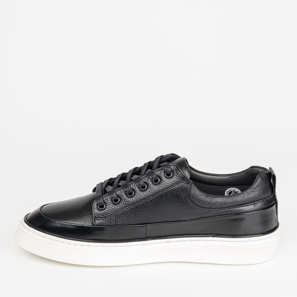 Fosco Hakiki Deri Sneaker Erkek Ayakkabı Siyah 3295 300 903