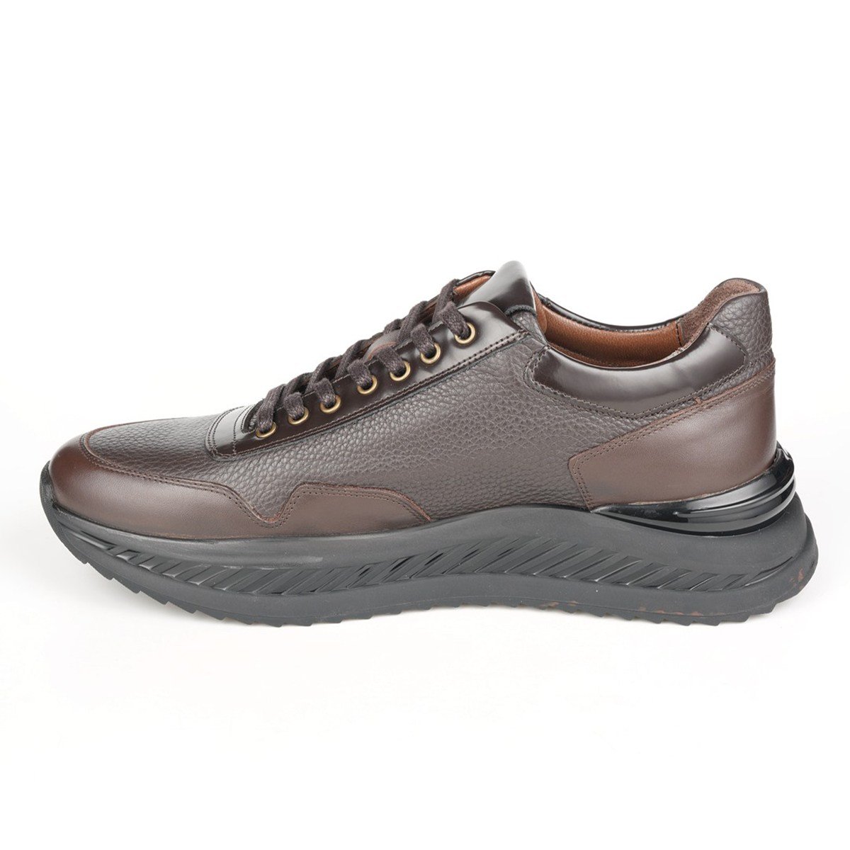Fosco Hakiki Deri Sneaker Erkek Ayakkabı Kahverengi 3319 42 553 962