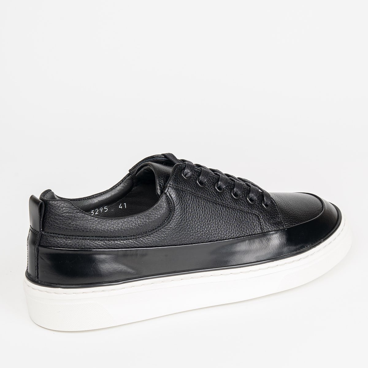 Fosco Hakiki Deri Sneaker Erkek Ayakkabı Siyah 3295 300 903