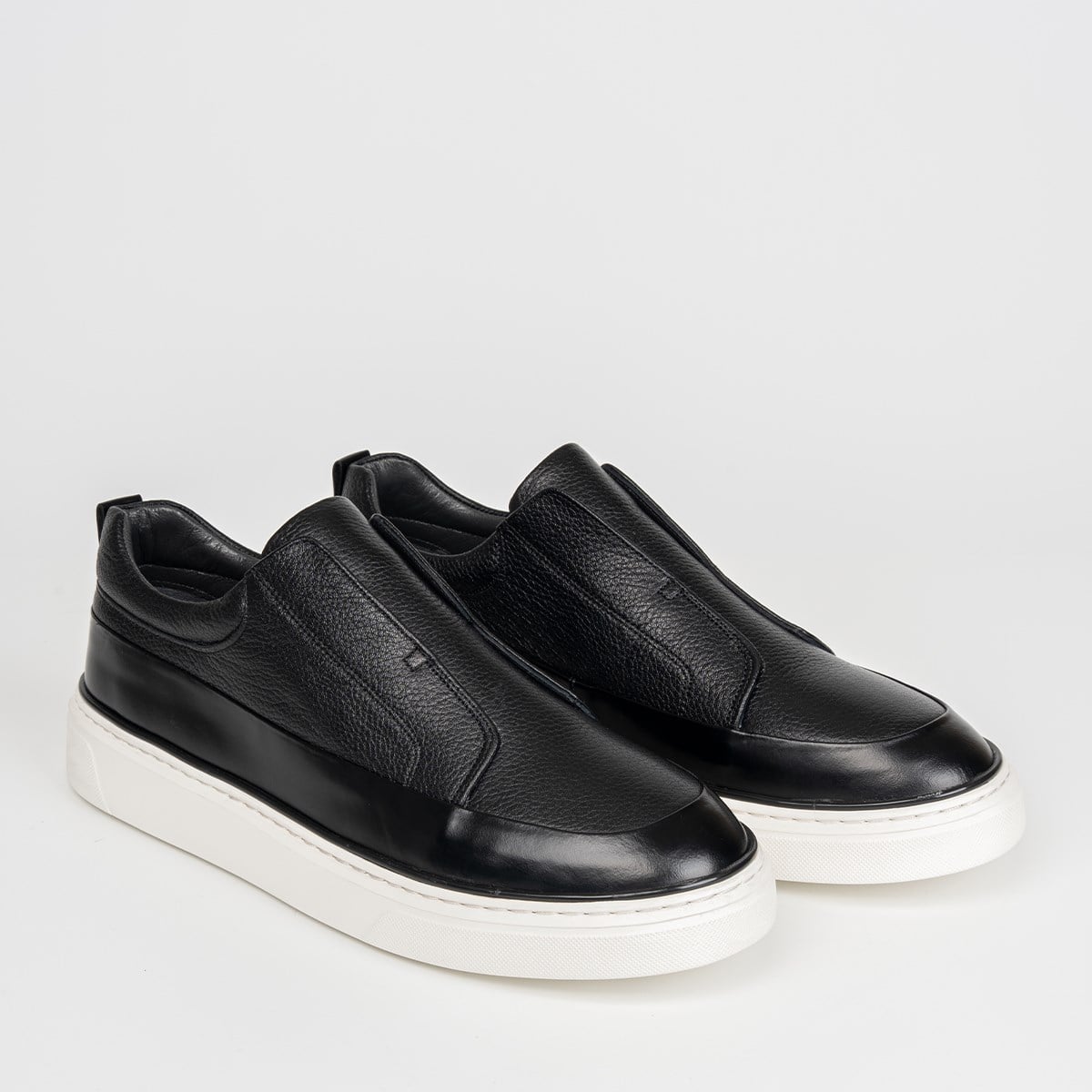 Fosco Hakiki Deri Sneaker Erkek Ayakkabı Siyah 3288 300 903