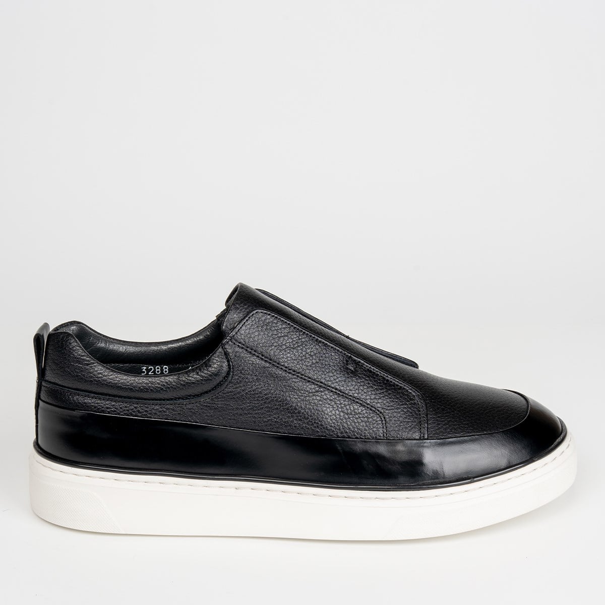 Fosco Hakiki Deri Sneaker Erkek Ayakkabı Siyah 3288 300 903
