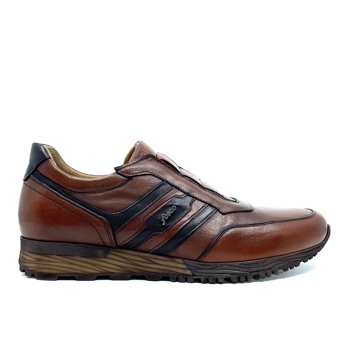 Fosco Hakiki Deri Taba Sneaker Erkek Ayakkabı 2544 686 305