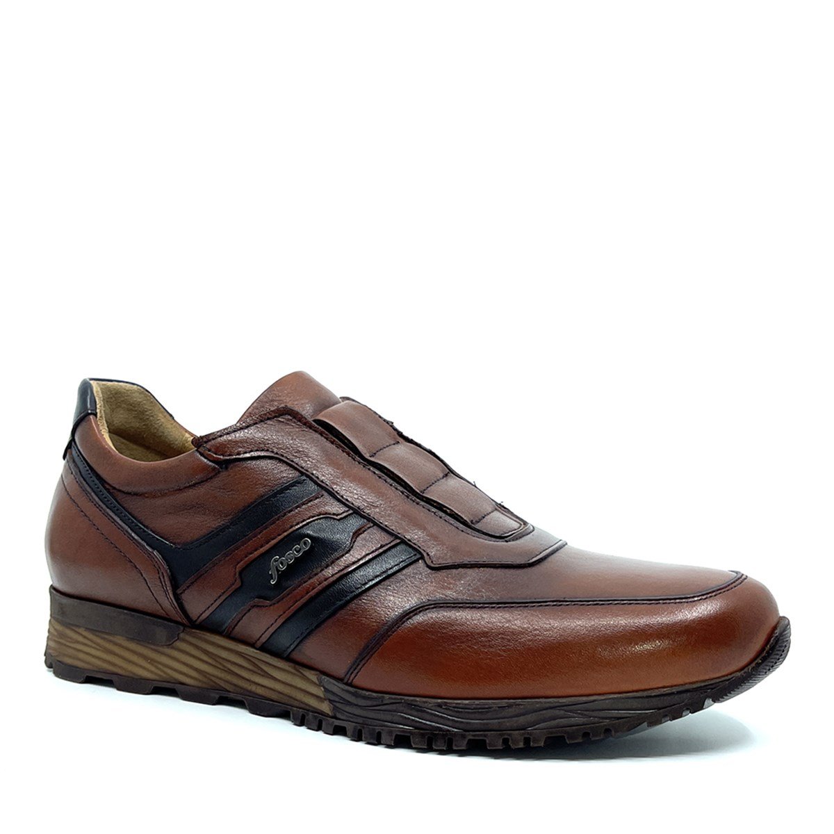 Fosco Hakiki Deri Taba Sneaker Erkek Ayakkabı 2544 686 305