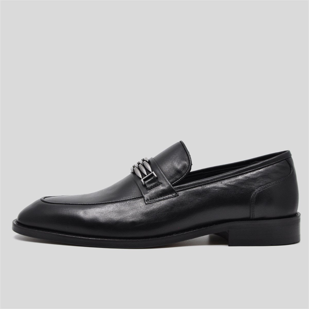 Fosco Hakiki Deri Tokalı Erkek Klasik Ayakkabı Siyah 9753