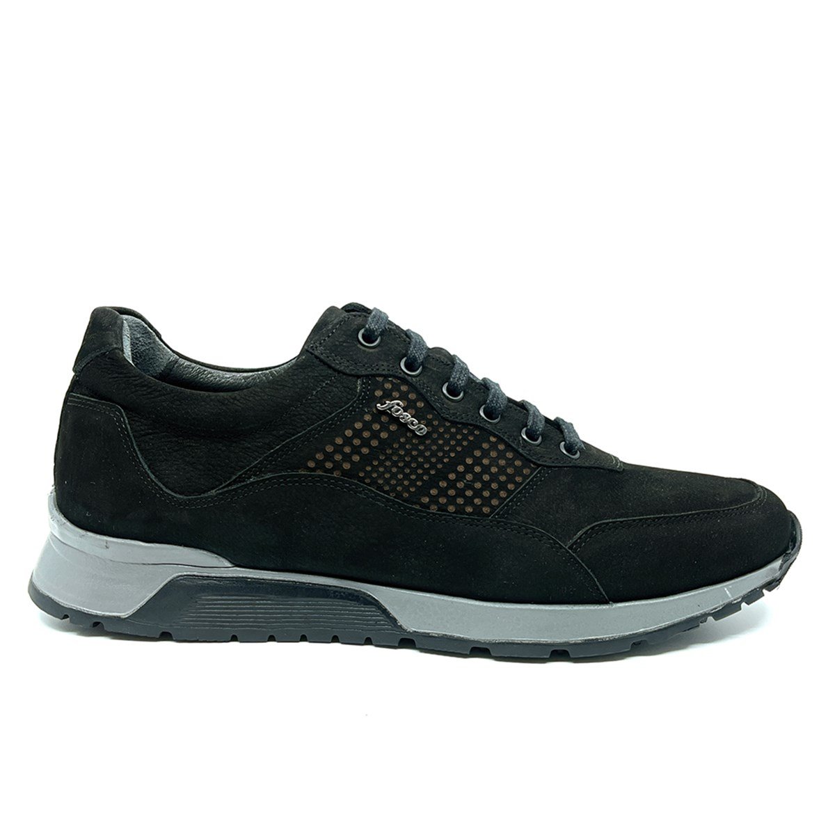 Fosco Nubuk Deri Siyah Sneaker Erkek Ayakkabı 2721 983 