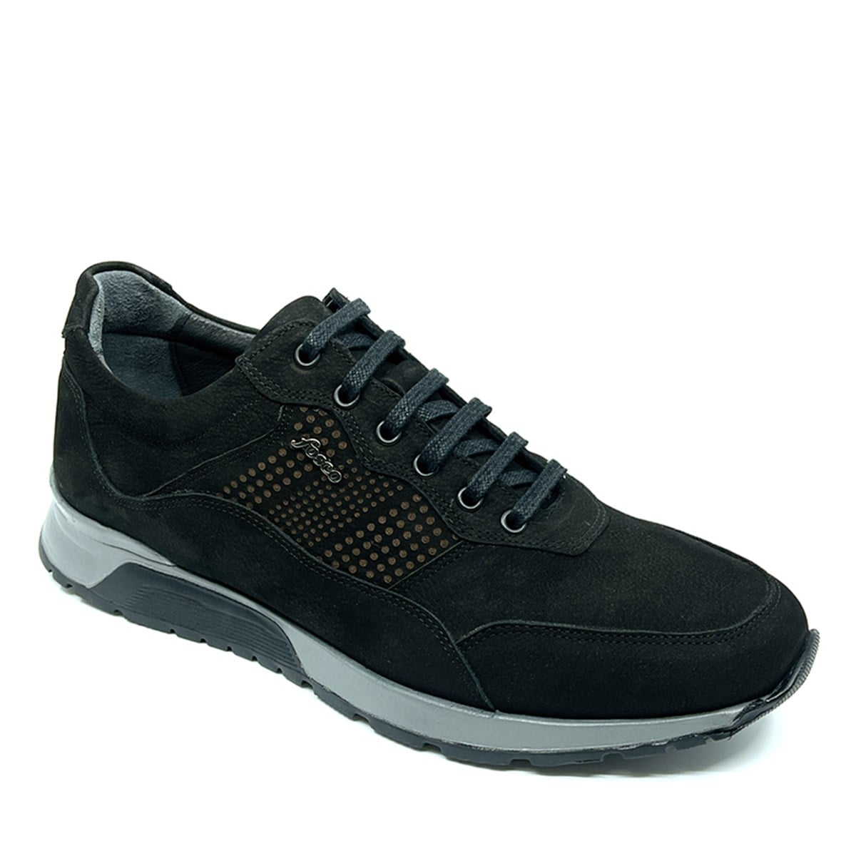 Fosco Nubuk Deri Siyah Sneaker Erkek Ayakkabı 2721 983 