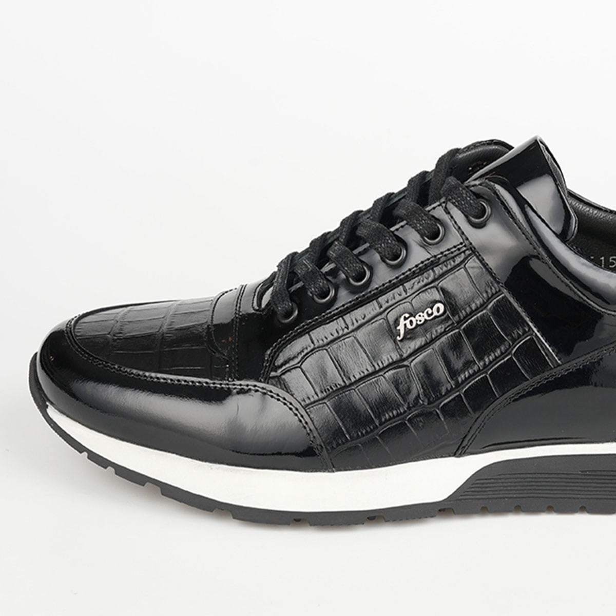 Fosco Rugan Deri Siyah Erkek Sneaker Ayakkabı 2515 430 888