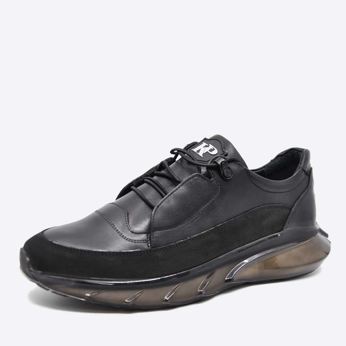 Fosco Siyah Erkek Spor Sneaker Ayakkabı Air Taban 9831