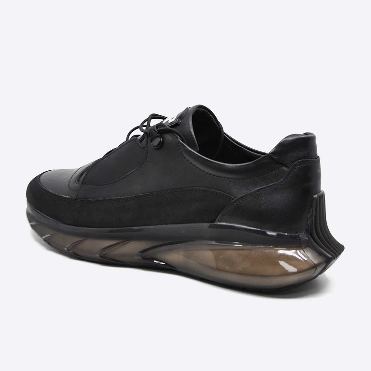 Fosco Siyah Erkek Spor Sneaker Ayakkabı Air Taban 9831