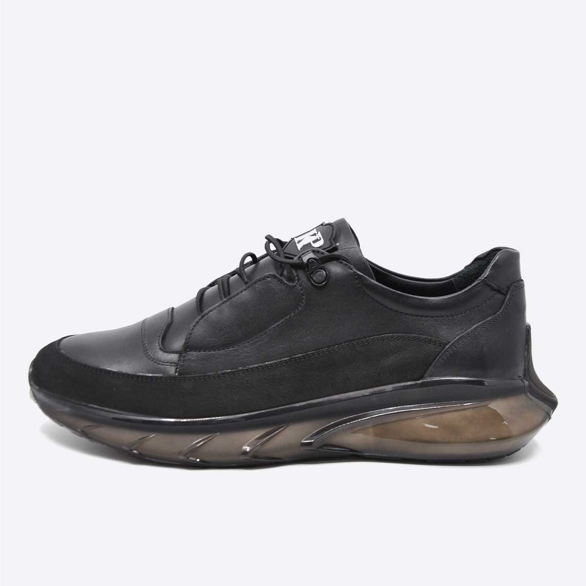 Fosco Siyah Erkek Spor Sneaker Ayakkabı Air Taban 9831