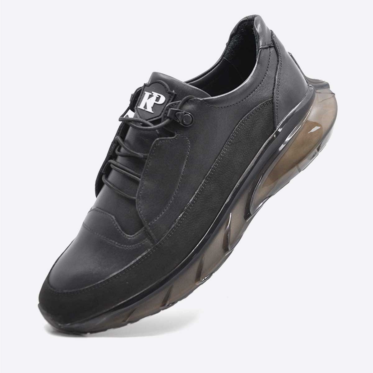 Fosco Siyah Erkek Spor Sneaker Ayakkabı Air Taban 9831