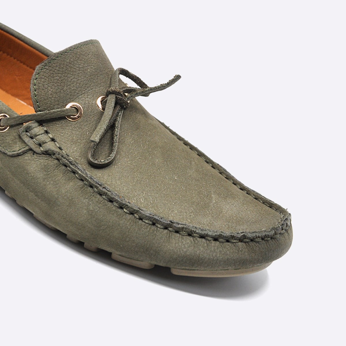 Fosco Yazlık Loafer Erkek Ayakkabı Nubuk Haki 9845