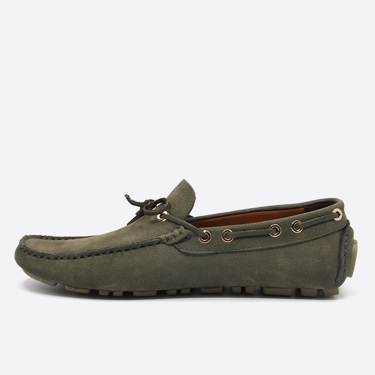 Fosco Yazlık Loafer Erkek Ayakkabı Nubuk Haki 9845