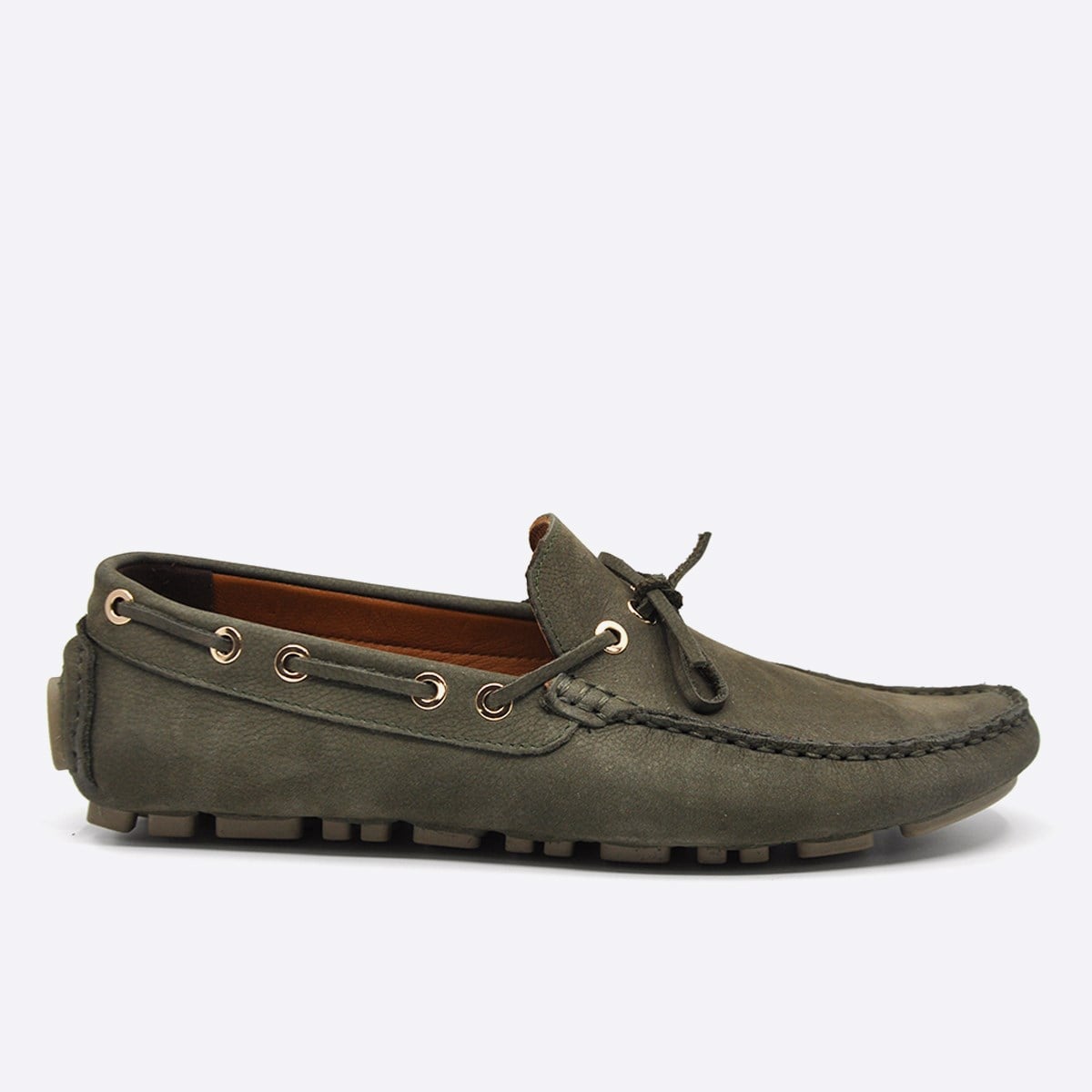 Fosco Yazlık Loafer Erkek Ayakkabı Nubuk Haki 9845