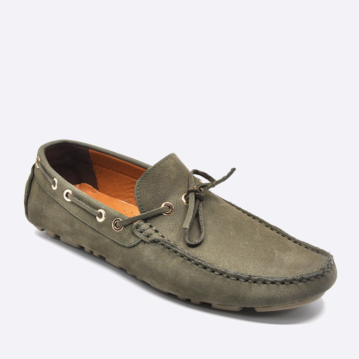 Fosco Yazlık Loafer Erkek Ayakkabı Nubuk Haki 9845
