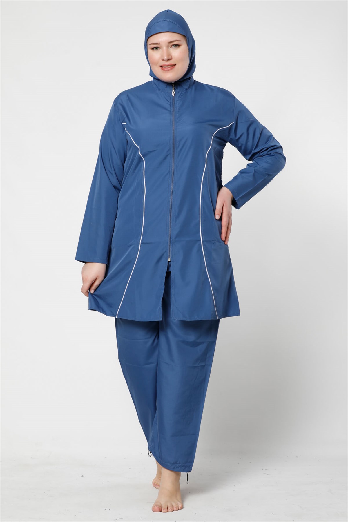 Akbeniz  Tam Tesettür Büyük Beden Mayo 28057