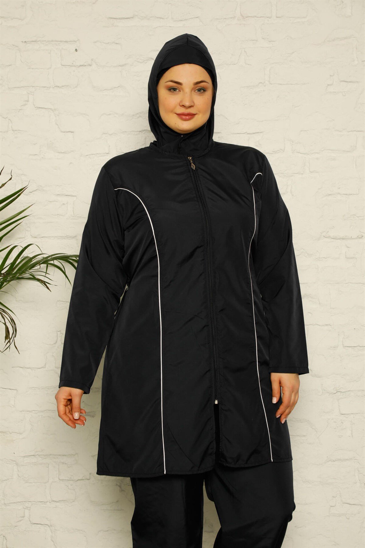 Akbeniz  Tam Tesettür Büyük Beden Mayo 28165