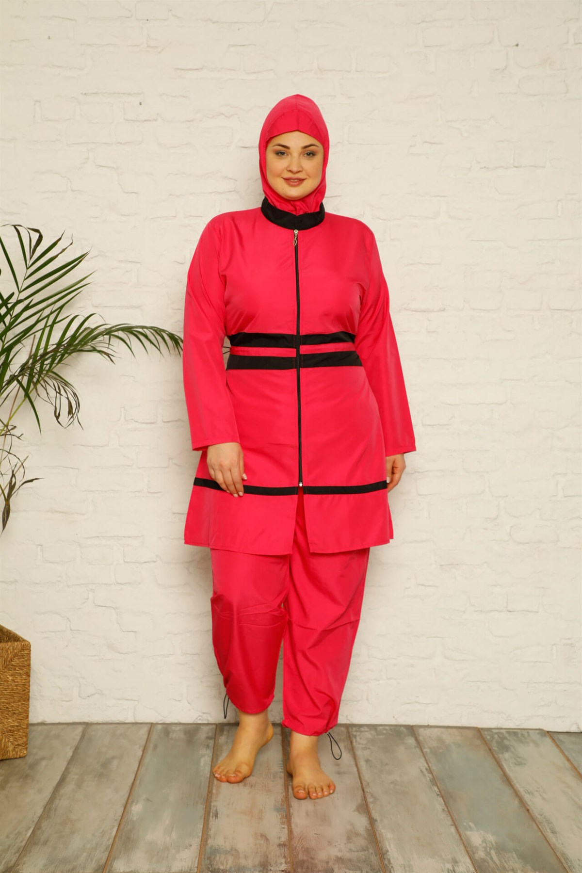 Akbeniz  Tam Tesettür Büyük Beden Mayo 28167