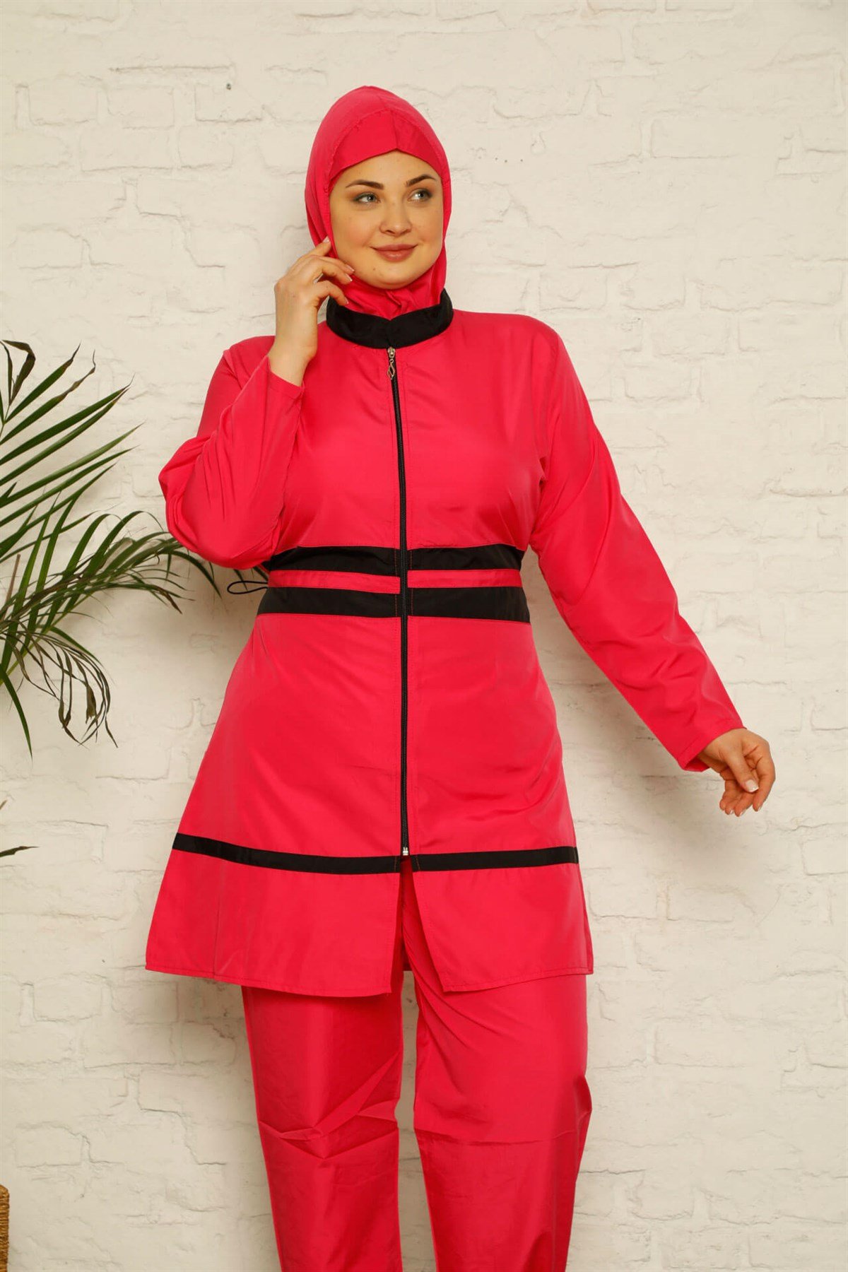 Akbeniz  Tam Tesettür Büyük Beden Mayo 28167