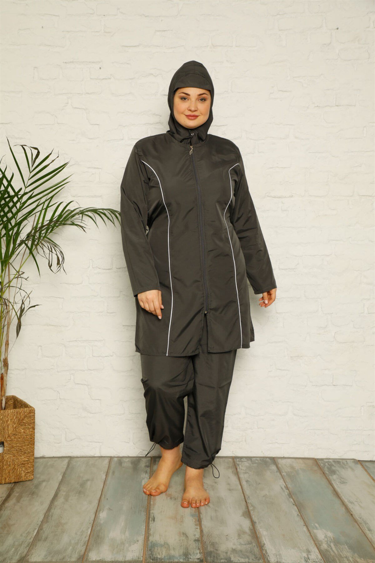 Akbeniz  Tam Tesettür Büyük Beden Mayo 28166