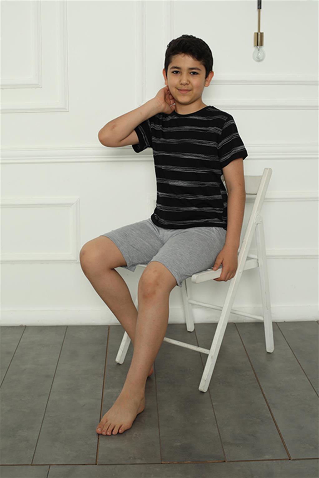 Akbeniz Aile Penye Şortlu Pijama Takım (baba - oğul ) 50115 Ayrı Ayrı Satılır . Fiyatları Farklıdır