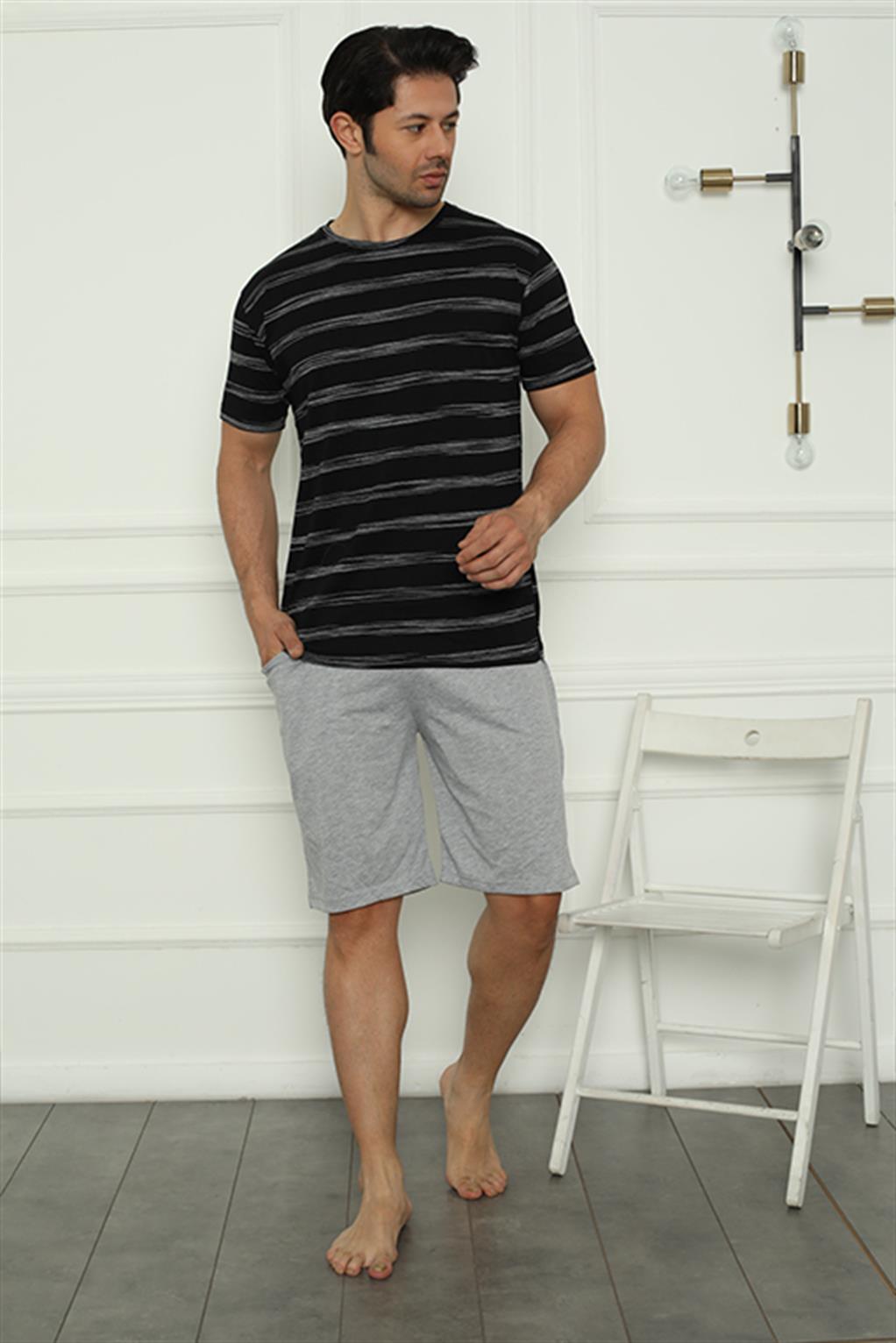 Akbeniz Aile Penye Şortlu Pijama Takım (baba - oğul ) 50115 Ayrı Ayrı Satılır . Fiyatları Farklıdır