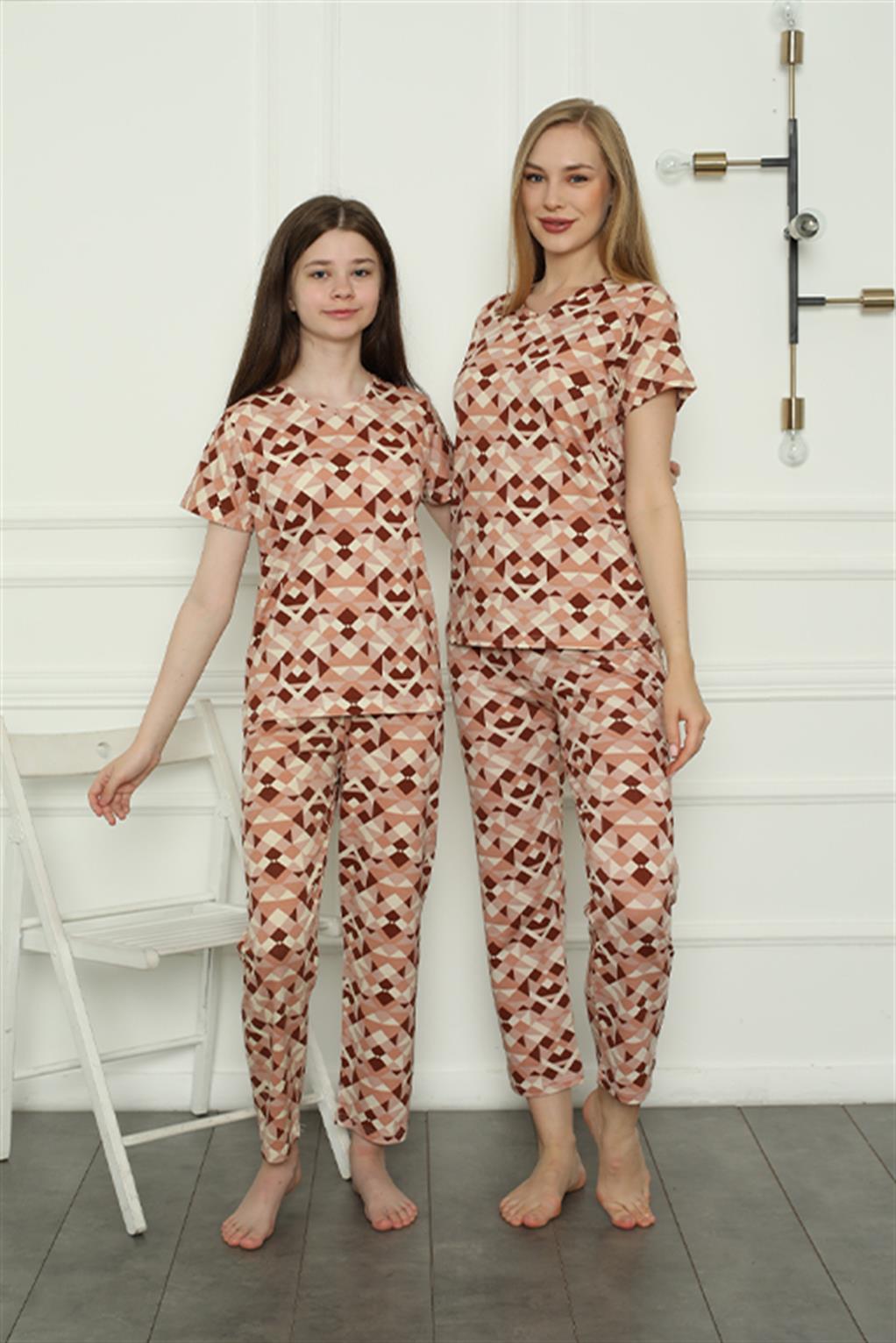 Akbeniz Anne Kız Aile Penye Pijama Takım Ayrı Ayrı Satılır. Fiyatları Farklıdır 50103