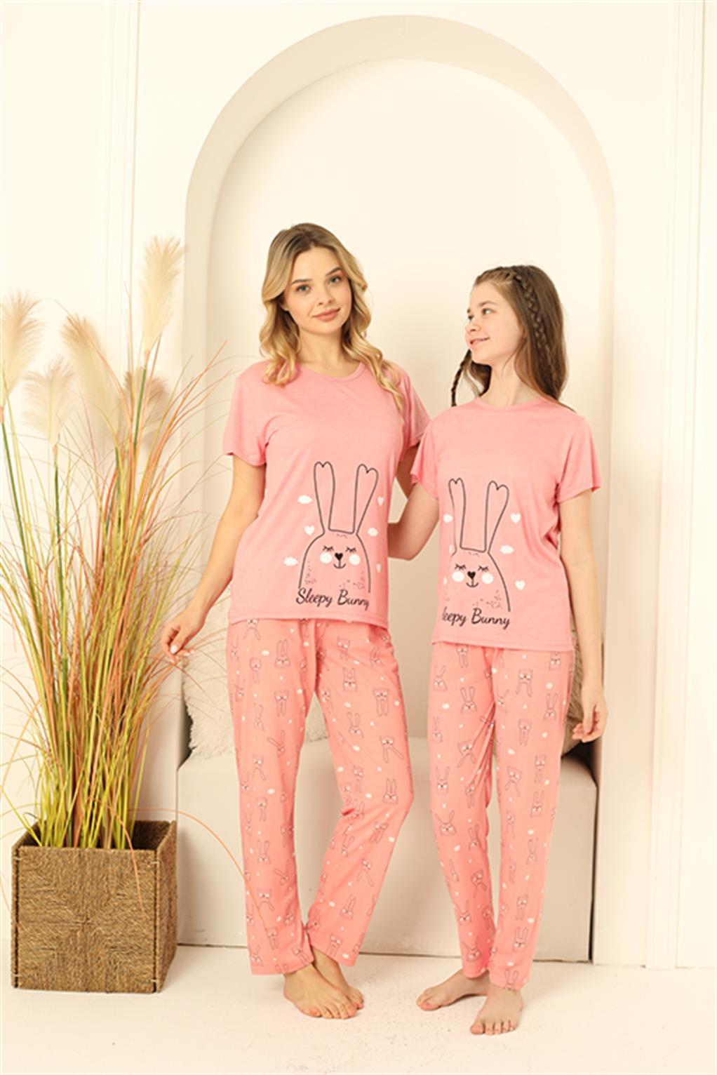 Akbeniz Anne Kız Aile Pijama Takım Ayrı Ayrı Satılır 50100