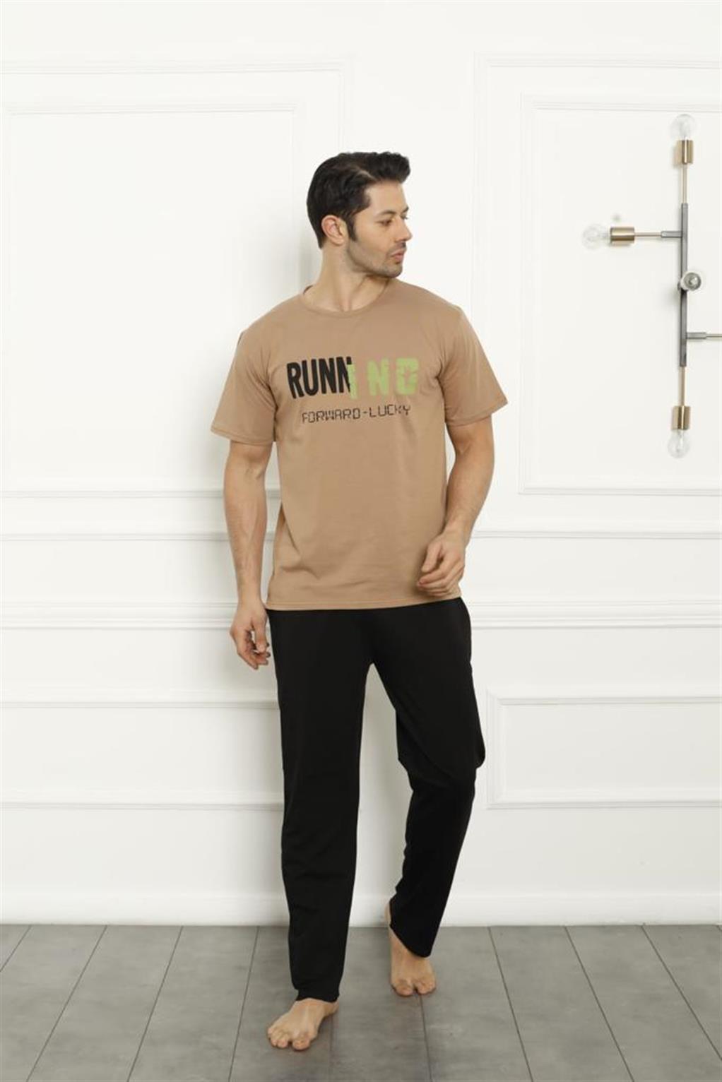 Akbeniz Baba Oğul Bej Aile Pijama Takım Ayrı Ayrı Satılır 50102