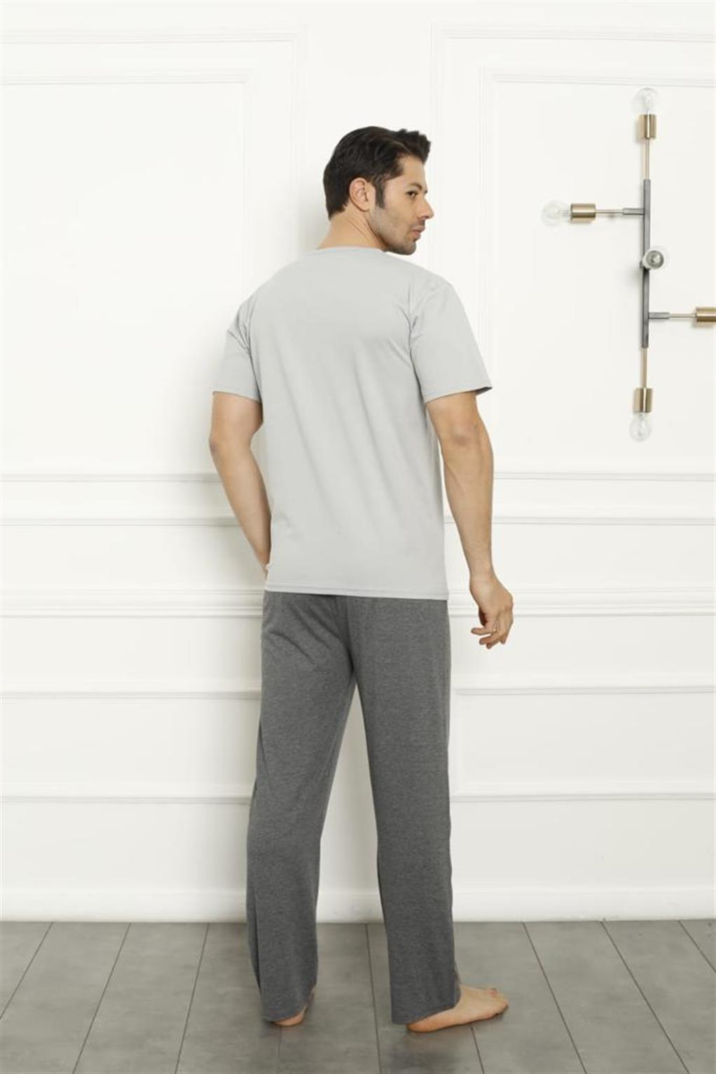 Akbeniz Baba Oğul Gri Aile Pijama Takım Ayrı Ayrı Satılır 50102